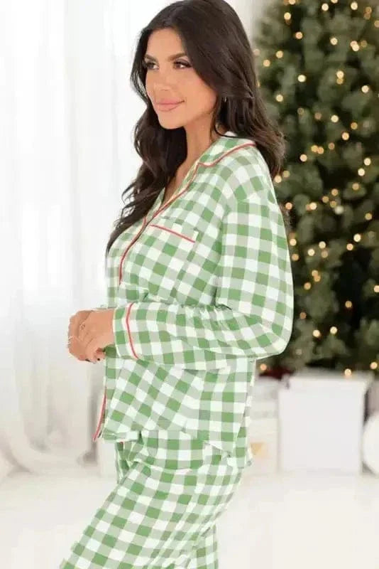 Holly Jolly Plaid Pajama Set