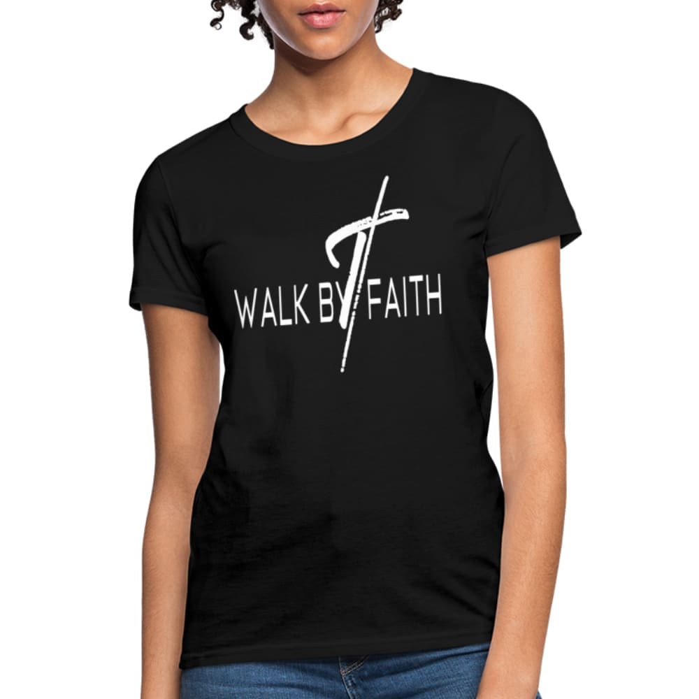 Womens Graphic T-shirt - Walk by Faith Graphic Tee-1