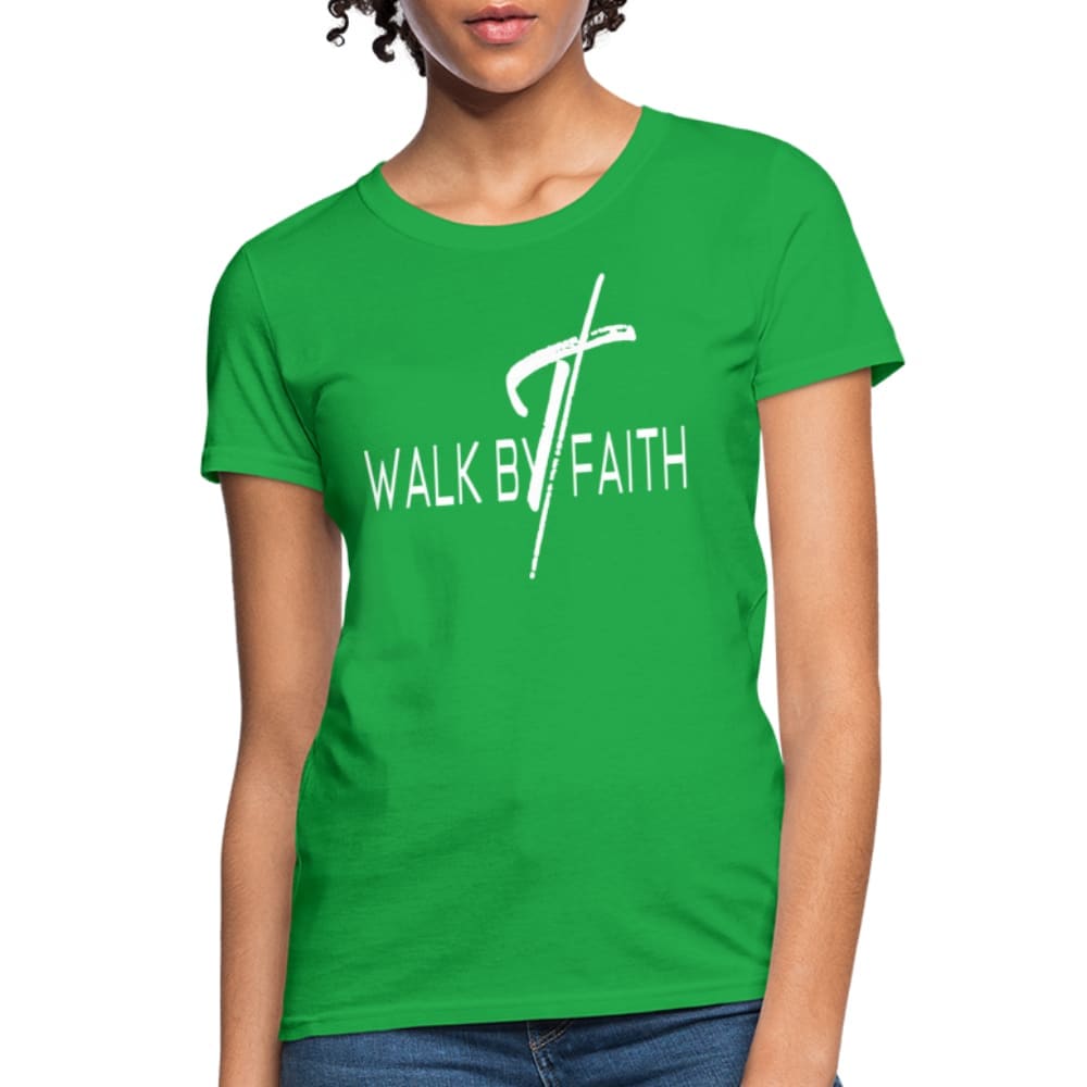 Womens Graphic T-shirt - Walk by Faith Graphic Tee-2